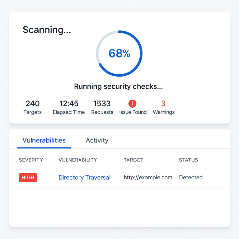security check demonstration scan